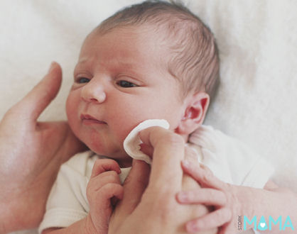 Newborn baby face wash