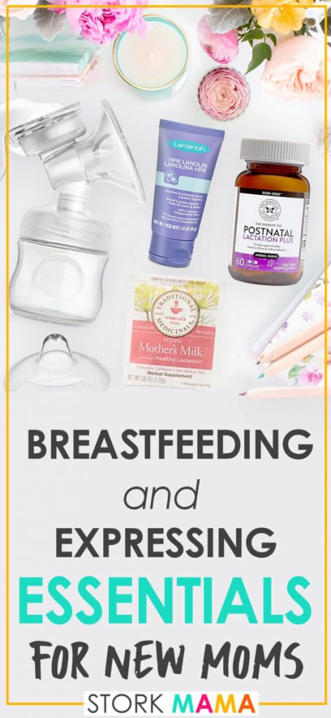 Breastfeeding and Pumping Essentials for New Moms | Are you a first time mom panning to breastfeed? Check out these essentials to make breastfeeding your new baby so much easier. Stork Mama