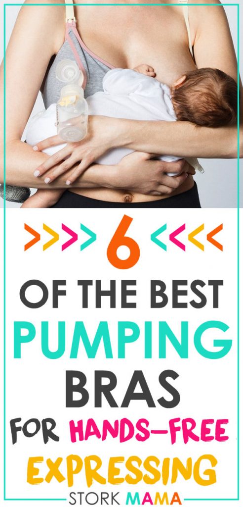 Best Pumping Bra For Breastfeeding | Find the best hands free breast pump bra to make expressing a lot easier. Read my reviews and buying guide. Stork Mama